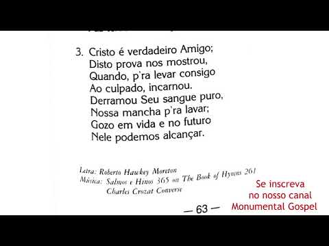 Hinário Povo Cantai - Quão Bondoso Amigo é Cristo