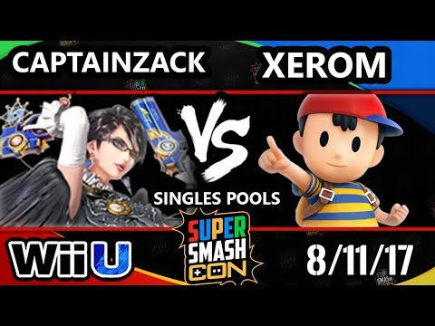 Smash Con 2017 Smash 4 - P1 | CaptainZack (Bayonetta) vs Xerom (Ness) Wii U Pools