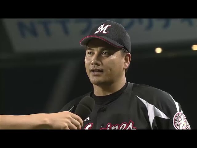 マリーンズ井口選手ヒーローインタビュー 2014/7/10 L-M
