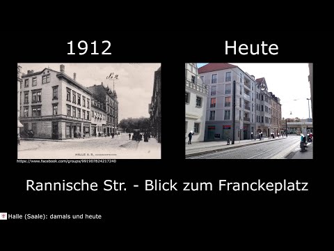 Halle (Saale) damals vs. heute #5