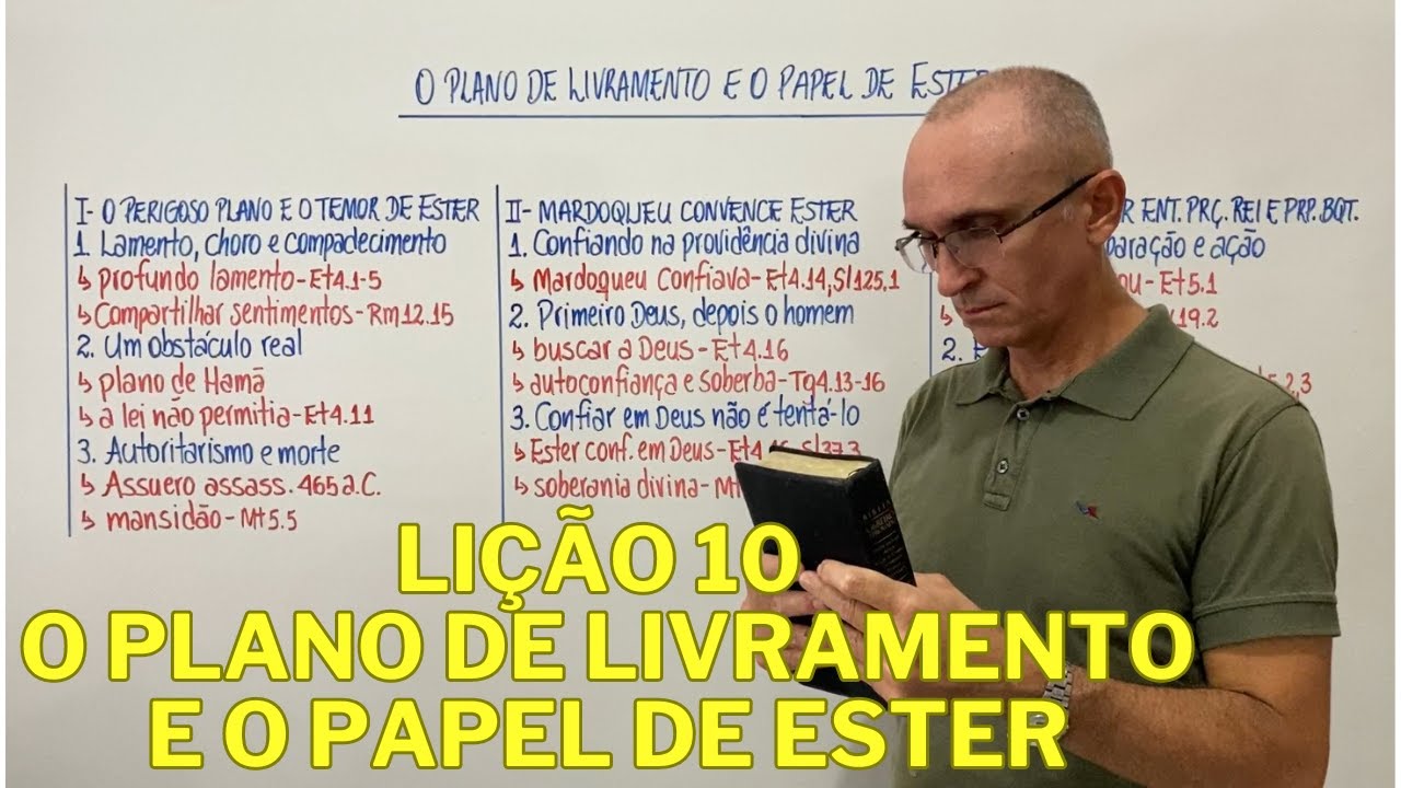 EBD Lição 10 O Plano de Livramento e o Papel de Ester Resumo de Aula