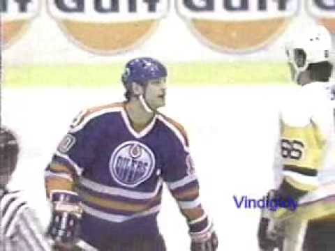 Tikkanen yapping in Pittsburg 3/5/89