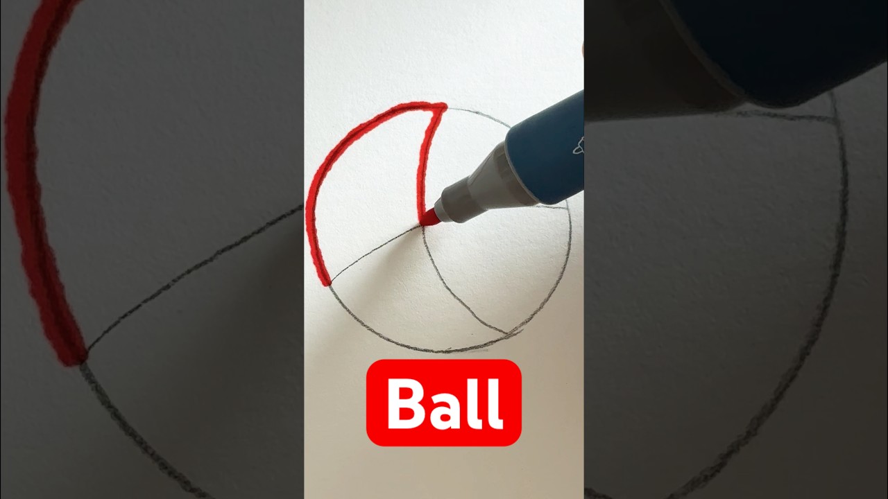 Bringing a Ball to Life with Colors! #asmr #coloring #art #ball