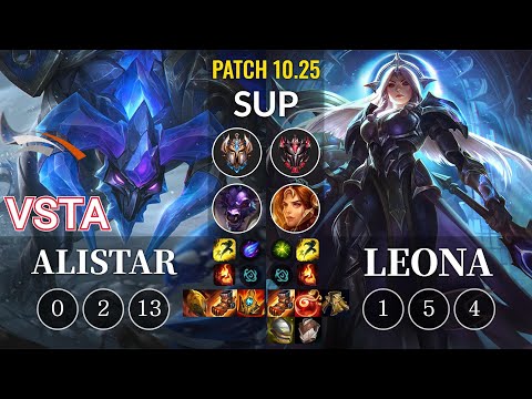 HLE Vsta Alistar vs Leona Sup - KR Patch 10.25