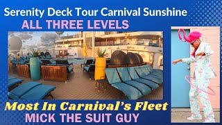 Carnival Sunshine Serenity Deck Tour All 3 Levels