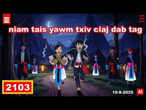 dab hais hmoob - 2103 - 10-9-2025 niam tais yawm txiv ciaj dab tag, หมู่บ้านผี, Ghost Village.
