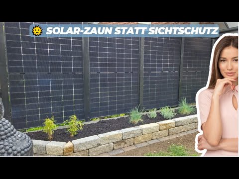 5 KW PV fence post processing & solar module installation – This is how perfect solar on a fence ...