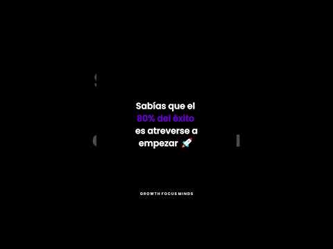 🔥 ¿Sabías que el 80% del éxito es atreverse a empezar? 🚀  #growth  #focus  #mentalidad #disciplina