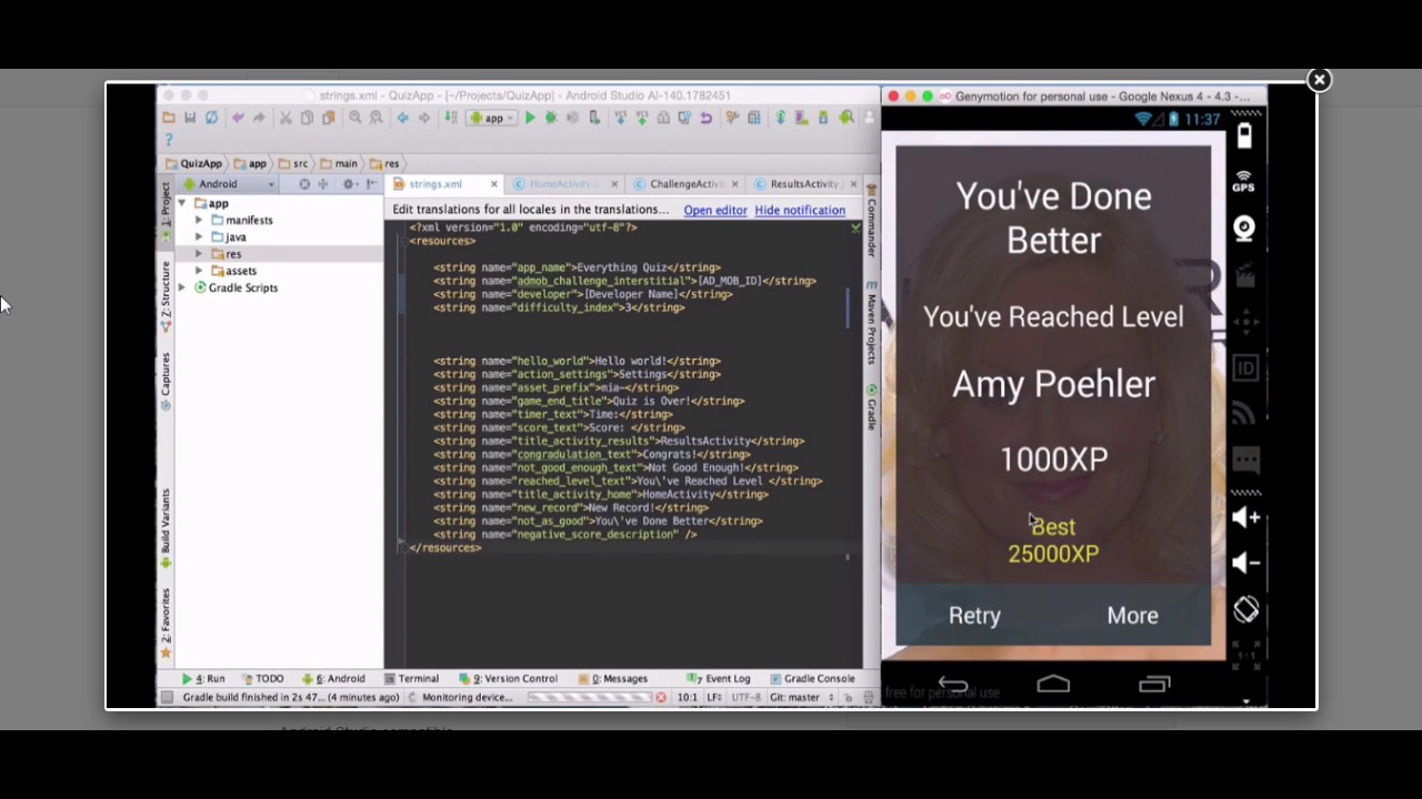 Quiz App Template For Android free Download