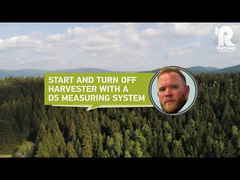 Rottne Tech Talk - How to Start and Turn Off a Rottne Harvester with a D5 Measuring System
