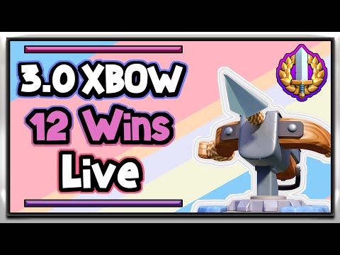 3.0 Xbow 12 Win Grand Challenge Live Gameplay [with Commentary Analysis] #2 — Clash Royale