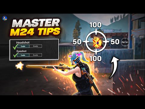 🔥Insane tips and tricks to improve M24 skills | M24 eye shot (GUIDE) BGMI