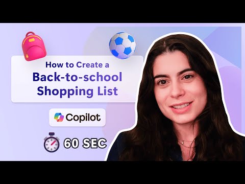 How to create a back-to-school shopping list in 60 seconds
