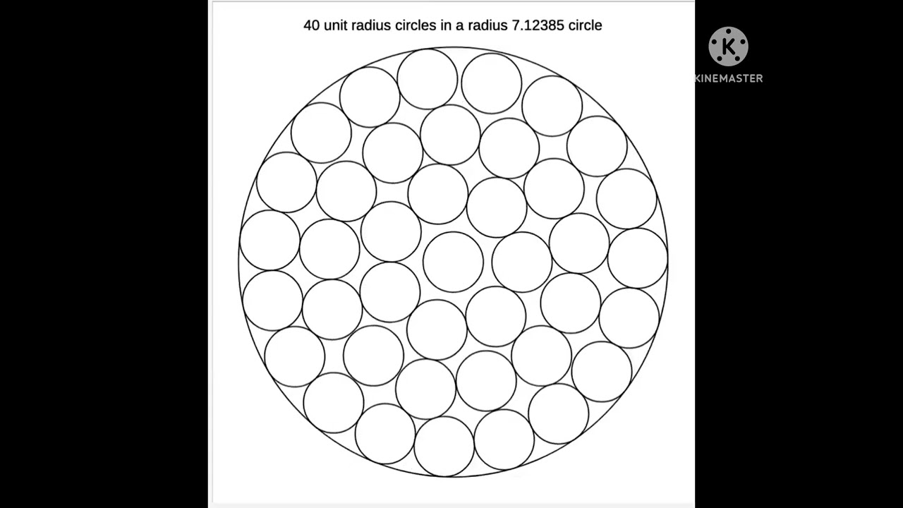 Circles Packed in a Circle. An amazing thing about circles that you don't know.