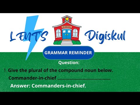 English Grammar reminder 14 (High School)