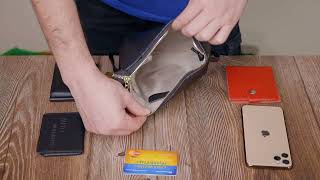 Маленька сумка через плече з натуральної шкіри Vintage 22298 чорний