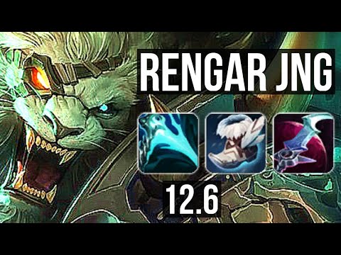 RENGAR vs ZED (JNG) | 6.3M mastery, 7 solo kills, 600+ games, Legendary | BR Diamond | 12.6
