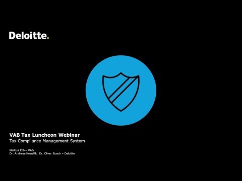 VAB Luncheon Webcast: Tax CMS with special focus on Transfer Pricing related questions for banks