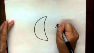 How to Draw Moon and Stars Step by Step Tutorial for Children