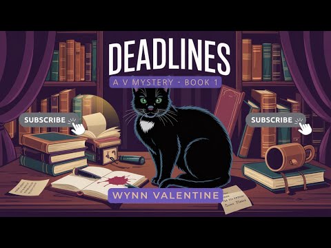🔍 Deadlines: A V Mystery (Full Cozy Audiobook) | 🕵️‍♀️ Darkly Humorous Small Town Murder Mystery 🐈‍⬛