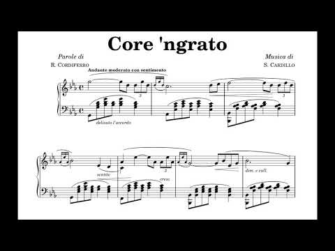 Core 'ngrato (piano accompaniment)- Salvatore Cardillo