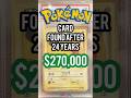 270 000 Spent For A 24 Year Old Pokemon Card Super Rare