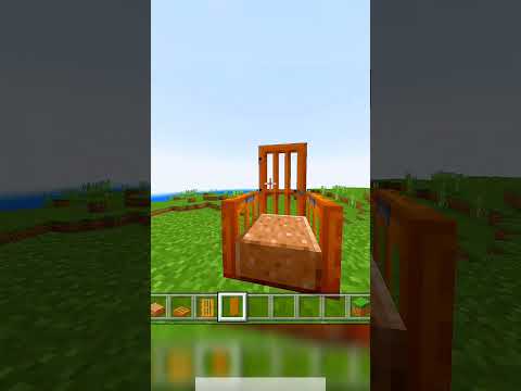 UNBELIEVABLE: Crafting a Granite Chair in Minecraft! 😲 #shorts