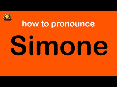 how to pronounce Simone correctly