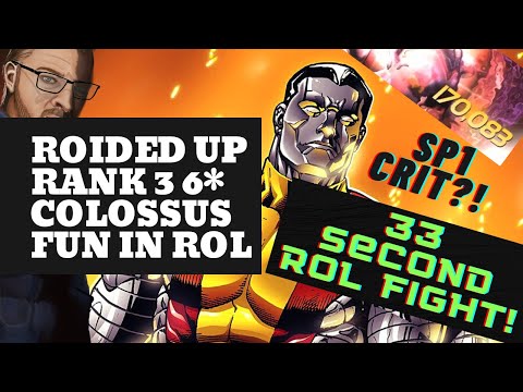 Roided Up 6 Star Rank 3 Comrade In Realm Of Legends! 170K Sp1 Crit! 33 Sec Rol Fight!