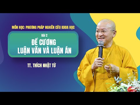 Đề cương luận văn và luận án - Thầy Nhật từ giảng môn Phương pháp Nghiên cứu Khoa học