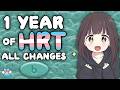 ️‍ ️ 1 Year On HRT All The Changes MTF