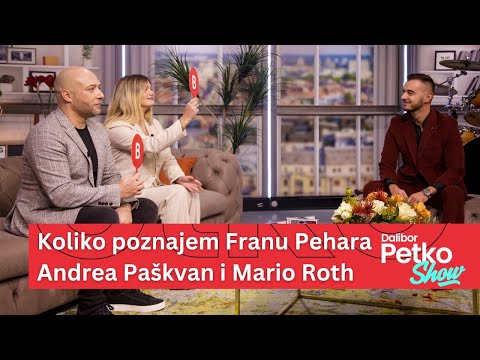 Koliko poznajem Franu Pehara - Andrea Paškvan i Mario Roth | Dalibor Petko Show | CMC TV