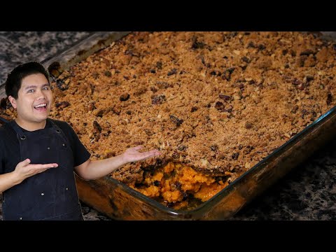 Sweet Potato Casserole with Soybean Flour | Anything but Authentic