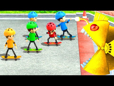 Wii Party Battle Of The Minigames - Goku vs marit vs Skip vs Andre (Master Cpu)#minhpartyu