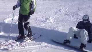 preview picture of video 'Snowboard and Ski Freestyle @ Grostè Snowpark (Madonna di Campiglio) HD'