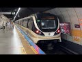 VERY MODERN METRO TRAINS 2017 Hyundai Rotem On Istanbul Metro Line M2 Haliç To Osmanbey And Taksim