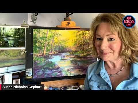 How To Paint Sunlight Shining Through the Trees with Susan Nicholas Gephart