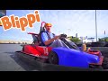 Blippi Visits The Go Kart Track More Learning For Kids Educational Videos For Children