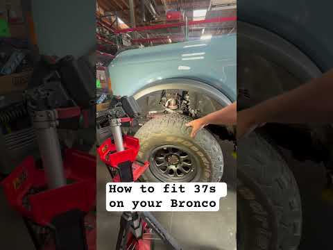 Here’s how to fit 37s on your Ford Bronco. #accutuneoffroad #fordbronco #bronco