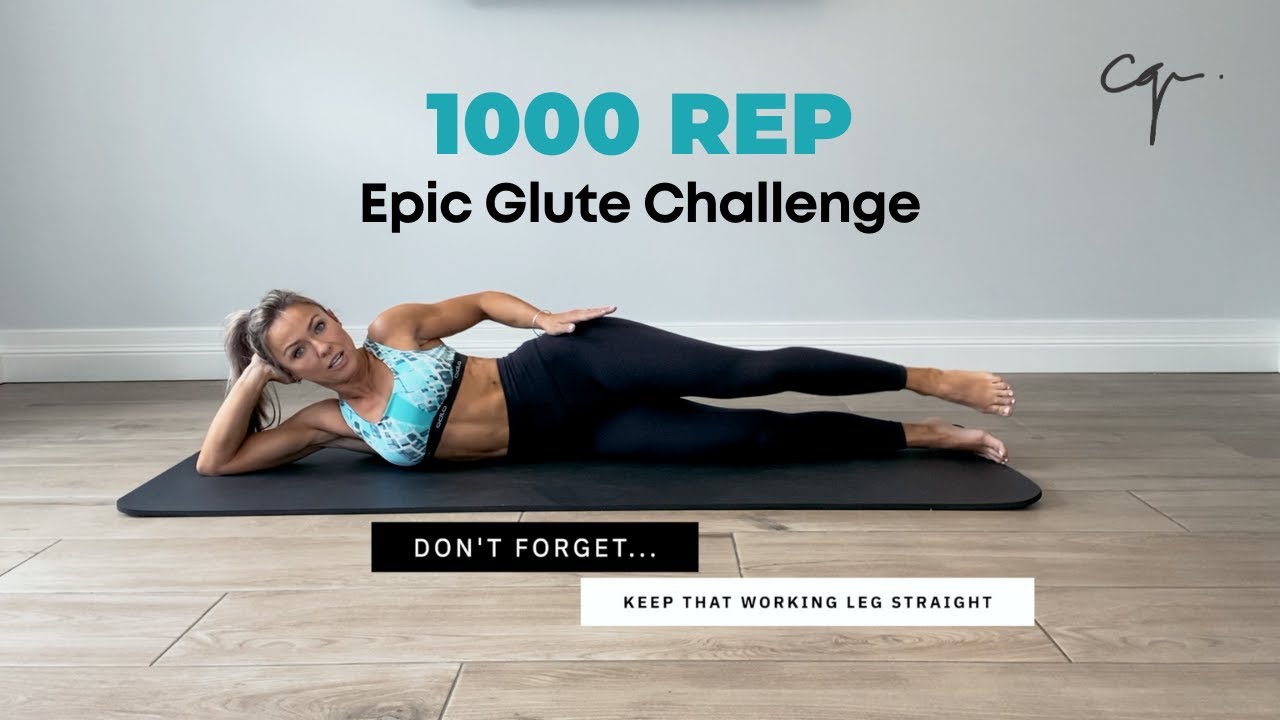 1000 REP Epic Glute Challenge | Workout with No Equipment