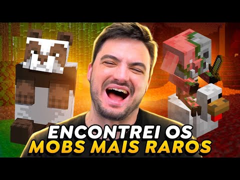 REAGINDO AOS MOBS MAIS RAROS DA SAGA MINECRAFT #7