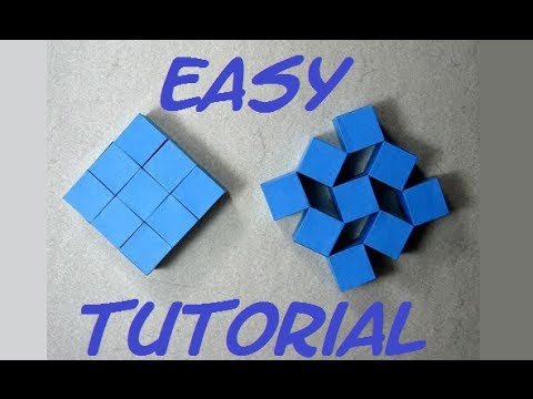 How To Make Origami Moving Cubes Easy. (Full HD) (Craft From Origami)