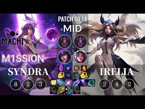 MCX M1ssion Syndra vs Irelia Mid - KR Patch 10.14