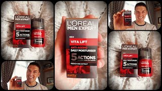 Skin Care Tips |  Loreal Men Expert Vita Lift Daily Moisturiser! Let's take a look...