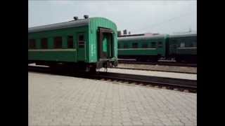 preview picture of video 'Bishkek, Kyrgyzstan Train Station (Бишкек вокзал) Central Asia Railroad'