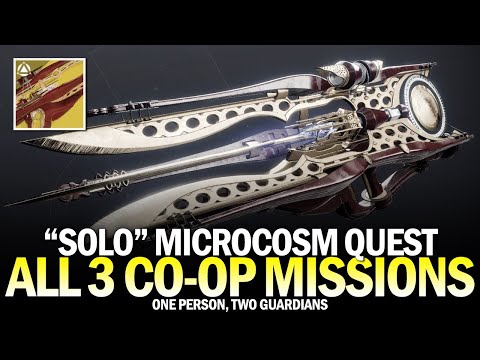 "Solo" Microcosm Exotic Quest - All 3 Cooperative Focus Missions (1 Person, 2 Guardians) [Destiny 2]