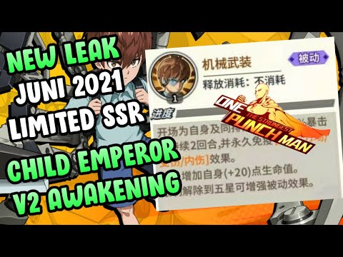 👊👊 BOCORAN NEXT LIMITED SSR CHILD EMPEROR V2 AWAKENING - One Punch Man The Strongest