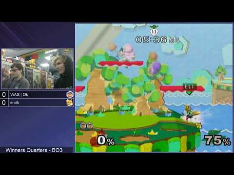 GSS 116 SSBM - Ok (Ice Climbers) vs. elicik (Fox) - Melee WQF