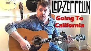How To Play Led Zeppelin - Going To California - Guitar Lesson