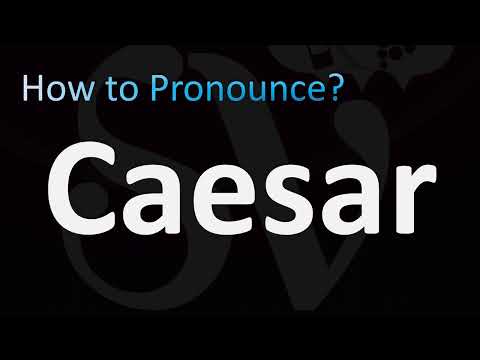 How to Pronounce Caesar in Latin